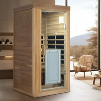 AVAXA One person Far infrared red cedar standard indoor sauna room