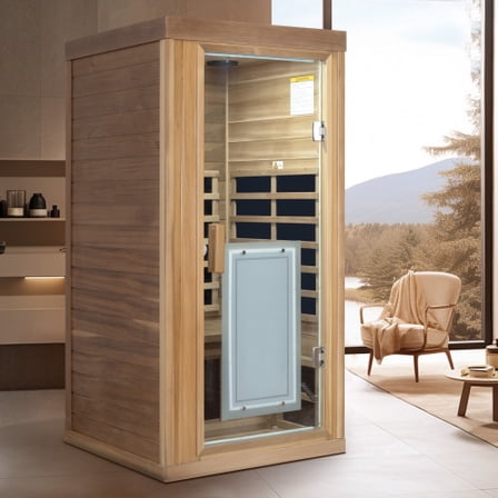 AVAXA One person Far infrared red cedar standard indoor sauna room
