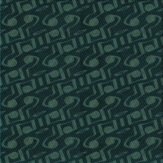 Ahgly Company Indoor Square Patterned Night Black Area Rugs, 7' Square