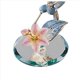 thumbnail image 5 of Figura de cristal de colibrí y lirio, 5 of 6
