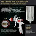 thumbnail image 3 of 1.4mm HVLP Gravity Feed SPRAY GUN w/ AIR REGULATOR Auto Paint Basecoat Clearcoat, 3 of 6