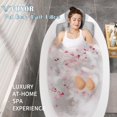 thumbnail image 2 of Almohada de baño para todo el cuerpo VOXOR para bañera con bolsa de lavandería gris, 2 of 7