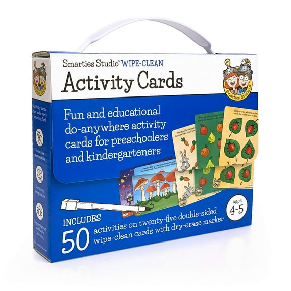 Smarties Studio Wipe-Clean Activity Cards for Ages 4-5