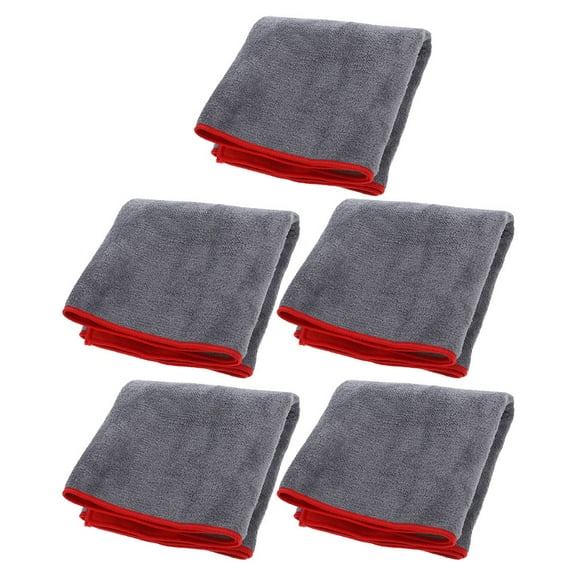 5pcs Car Wash Towels Drying Towels Vehicle Dry Cloths Automotive Cleaning Supplies