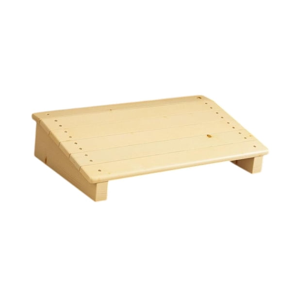 Reposapiés inclinable, reposapiés ergonómico para debajo del escritorio de oficina, cómodo soporte para pies Madera