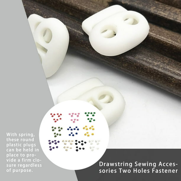 10 Hebillas Resorte Plástico - Cierre Cordón 5mm, Para Ropa, Mochilas Y Cuerdas Decorativas
