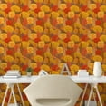 thumbnail image 3 of Ambesonne Burnt Orange Peel & Stick Wallpaper for Home, Warm Tones Fall Forest, 13"x100", Multicolor, 3 of 6