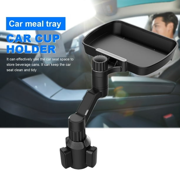 Portavasos De Coche Portavasos De Coche Estante para comer automático multifuncional con estante para hamburguesas de café giratorio 360 ajustable