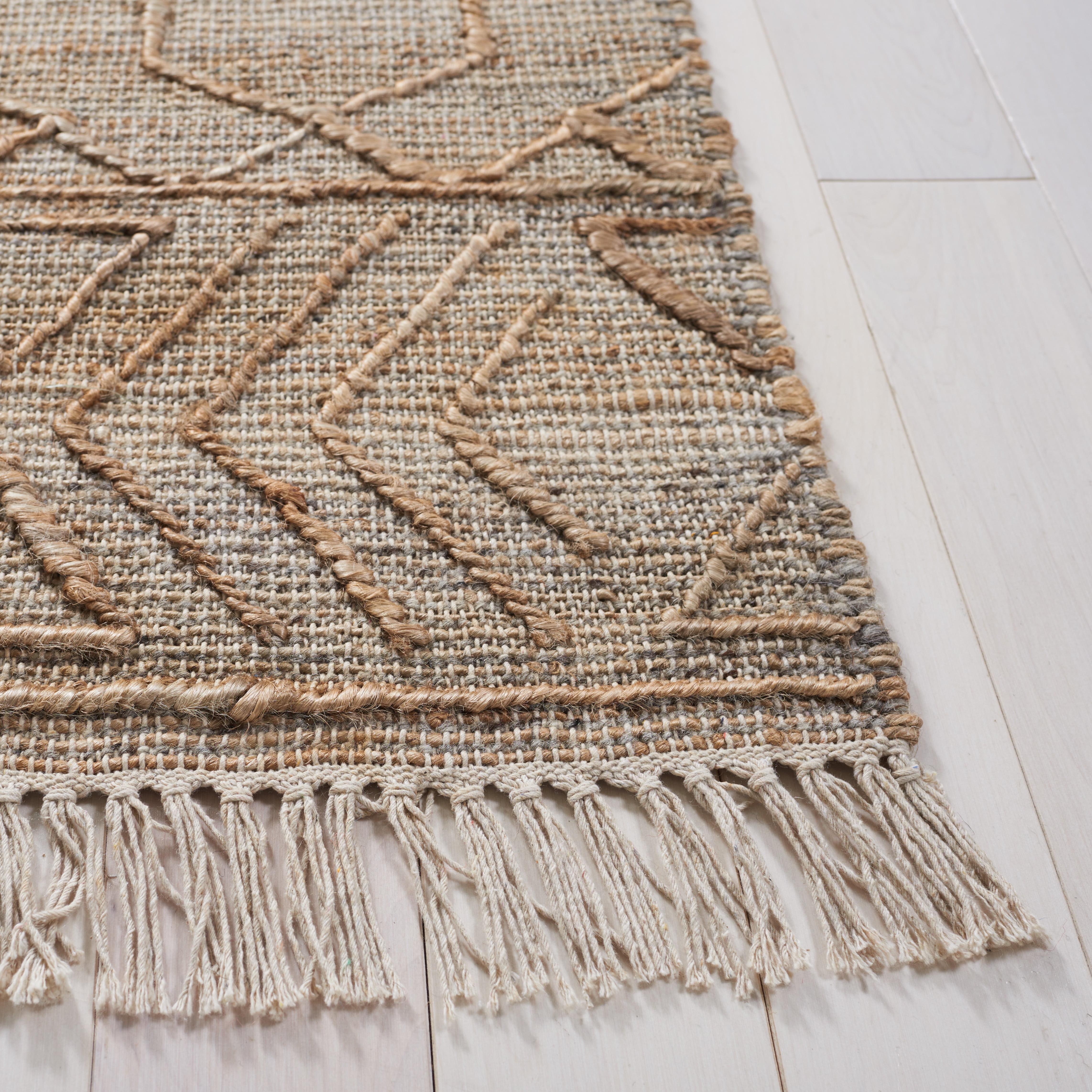SAFAVIEH Natural Fiber Layton Geometric Area Rug, Natural/Beige, 5' x 8'