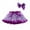 Gray, variant on adviicd Layered Tulle Tutu Girls Metallic Skater Skirts Shiny Flared Holographic (Purple,2-4 Years)