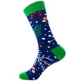 thumbnail image 3 of Kmbangi Christmas Adult Tube Socks with Cartoon Pattern, Vintage Style, 3 of 6