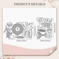 thumbnail image 2 of Hanukkah Holy Grail Cutting Die Cuts Easter Theme Metal Cutting Dies Stencils Candle Bread Carbon Steel Embossing Stencil Cutting Template, 2 of 9