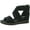 Black, variant on Dr. Scholl's Shoes Womens Golden Hour Ankle Open Toe Wedge Sandals