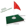 thumbnail image 3 of Golf Putter Pad Simulation Green Mini Putter Plate Portable Putter Slope Practitioner Hole Cup Package Grass, 3 of 6