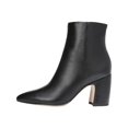 thumbnail image 3 of Sam Edelman Womens Hilty Leather Block Heel Ankle Boots Black 8.5 Medium (B,M), 3 of 5