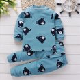 thumbnail image 2 of Gibobby Baby Boys Pajamas Boy'S Pajama Sets Soft Long Sleeve 2 Piece Sleepwear Sets Cute Print Boys Pajamas For Boy Casual Kids Sleepwear Toddler Boys Clothes,Blue,Size 6-12 Months, 2 of 6