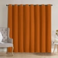 thumbnail image 2 of VCNY Home Neil Orange Solid Grommet Blackout Curtain Panel, 52" x 90", 2 of 5