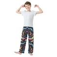 thumbnail image 2 of FORMRS Boys Pajama Pants with Pockets Size 13-14Y Kids Lounge Sleep Bottoms, Zodiac Stars, 2 of 8