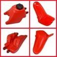 thumbnail image 3 of EPOTOOR Plastic Fender Body Seat Gas Tank Kit for Yamaha PW50 PY50 Red, 3 of 6
