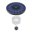 thumbnail image 4 of 1pc 0.8 L/min Round Solar Oxygen Pump Water Air Aerator Pumps With 150cm Air Hose Bubble Stone For Aquarium Fish Tank Pond ,High Quality Solar Fountain Water Pump Kit, 4 of 6