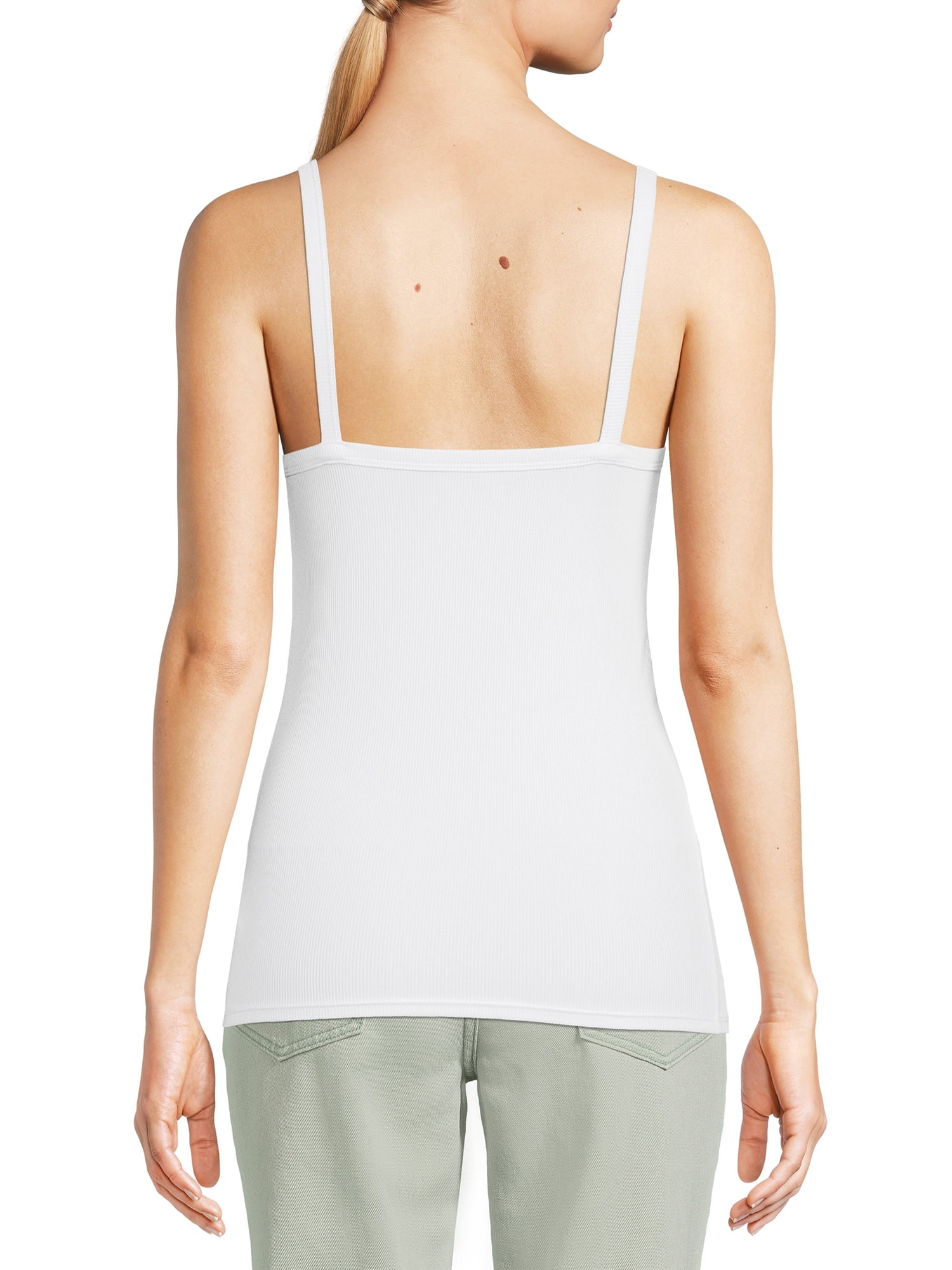 No Boundaries Ribbed Cami Top, 5-Pack, Women's XXS-XXL