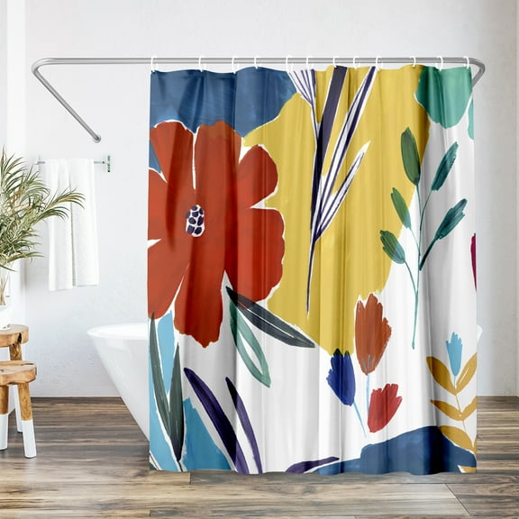 Americanflat 71" x 74" Shower Curtain, Cheerfulness I by PI Creative Art