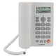 thumbnail image 4 of Teléfono con identificador de llamadas, manos libres, para casa, oficina, hotel, teléfono fijo, inglés (beige y blanco), 4 of 14