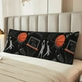 thumbnail image 6 of PAYOHTO Sport Basketball Long Body Pillowcase 20x60 inch Premium Plush Fabric with Hidden Zipper, 6 of 8