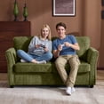 thumbnail image 2 of Ktaxon 68" Loveseat Sofa, 2-Seater Chenille Fabric Couch, Compact Sofa for Living Room, Bedroom, Apartment, Small Place Green, 2 of 11
