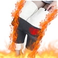 thumbnail image 2 of Gibobby pantalones de mujer Leggings de lana de gruesos de terciopelo para mujer, pantalones cálidos de cintura alta estampados para otoño e invierno（Gris， S), 2 of 4
