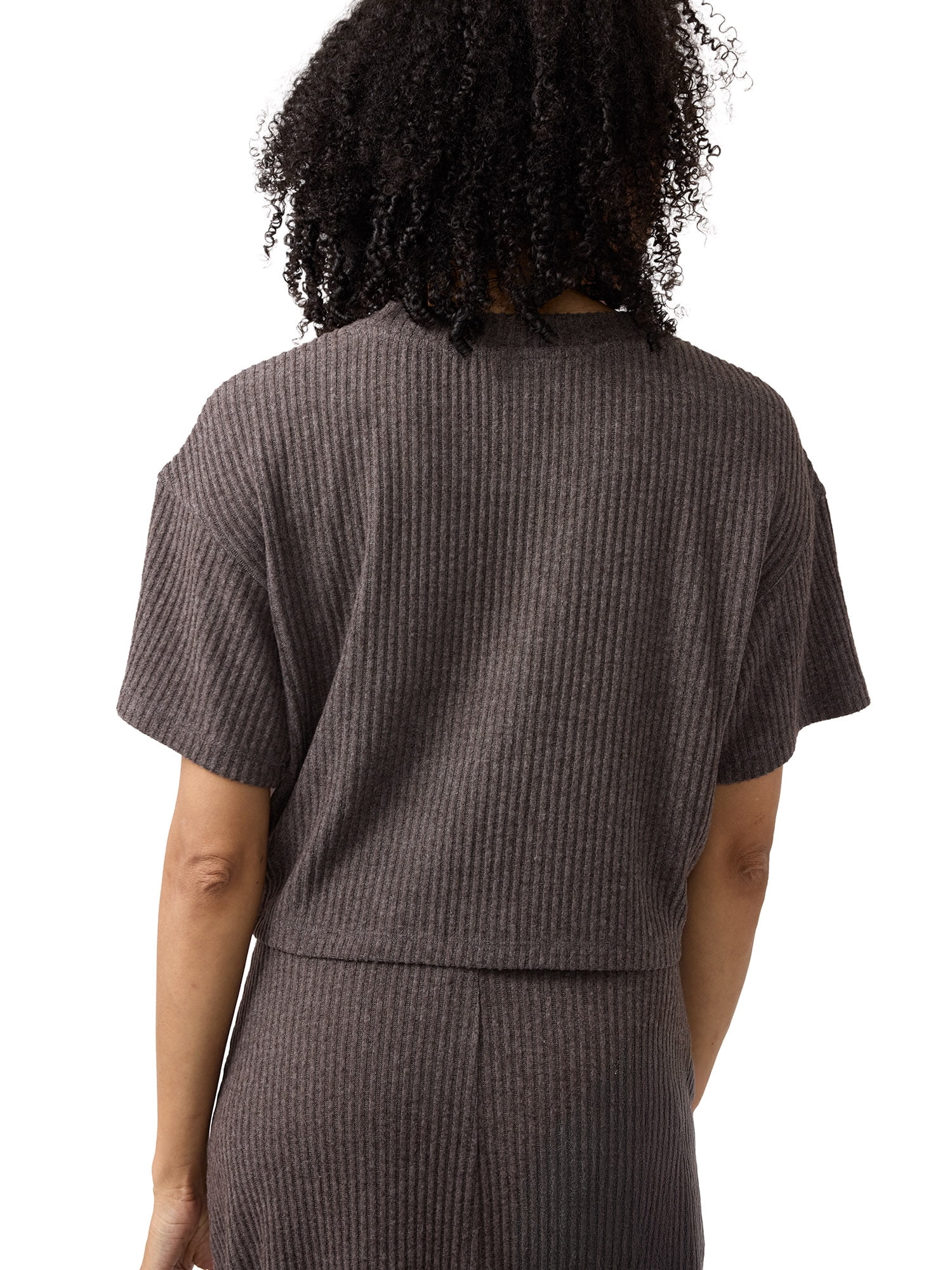 Ingrid & Isabel For Every Belly Women's Short Sleeve Maternity Ribbed Top, Sizes S-XXL