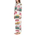 thumbnail image 2 of FORMRS Womens Pajama Set Long Sleeve Top and Pants with Pockets Soft Comfy Lounge Sleepwear, Sizes S-2XL, Christmas Train, 2 of 7