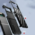 thumbnail image 5 of ELEHOLD Rugged Case for Samsung Galaxy Z Flip 5 Hybrid PC+TPU Shockproof Anti-Scratch Case with Hinge Protection Armor Cover Case for Samsung Z Flip 5,Black, 5 of 6