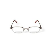 Visage Womens E211 Oval Prescription Eyeglasses with Case, Brown