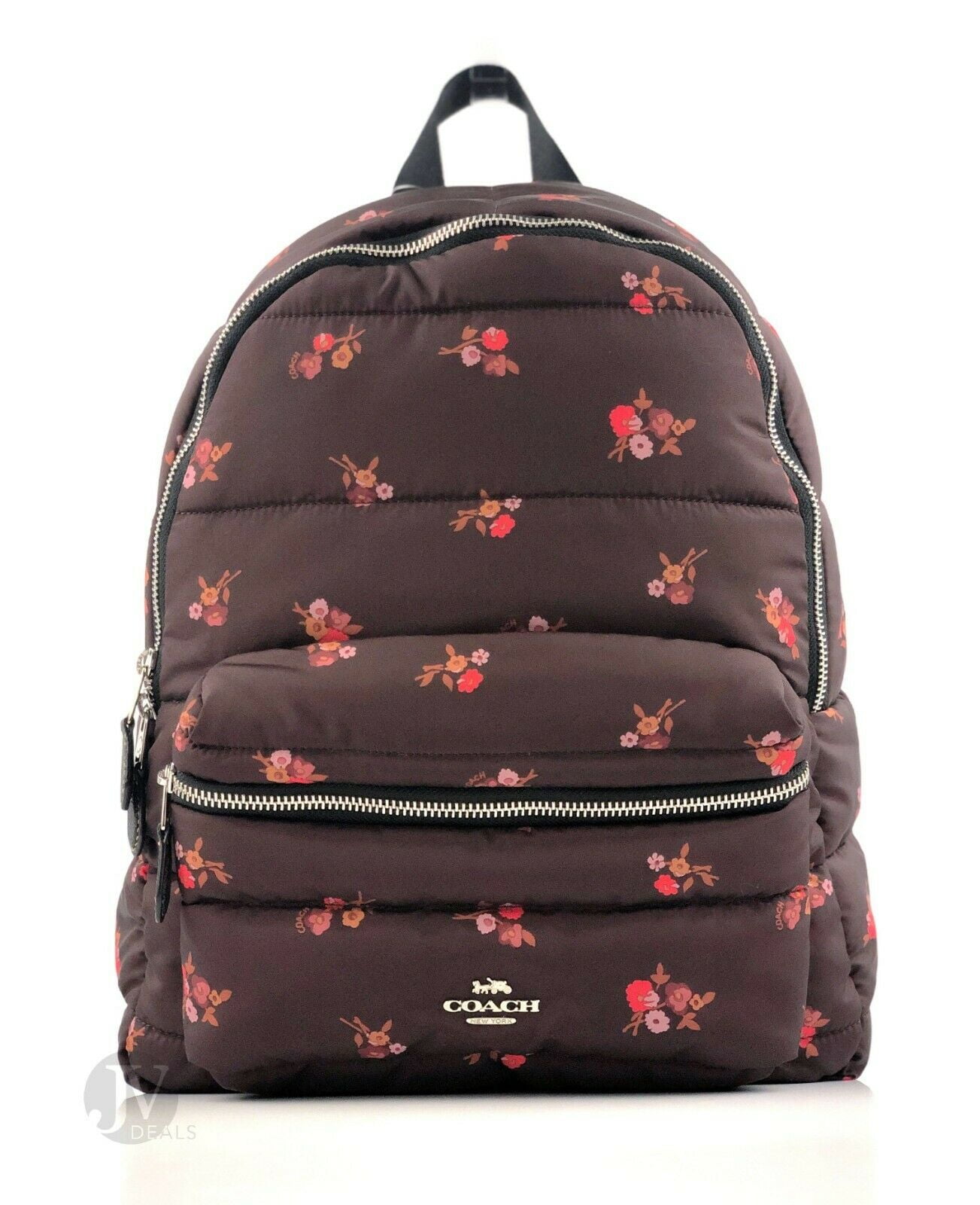 coach floral backpack
