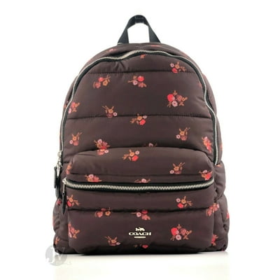 Coach floral backpack hotsell