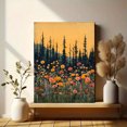 thumbnail image 6 of Qisvanset 12x16 Inch Framed Canvas Wall Art Woodland Wildflower Botanical Vintage Rustic Living Room Wall Art, 6 of 8