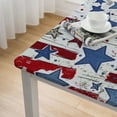 thumbnail image 5 of Awypu Stars Stripes Americo Makk Square Tablecloth 100% Polyester Fiber 36*36, 5 of 8