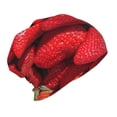 thumbnail image 2 of Honeii Strawberry Red Print Kids Knit Beanie Watch Hat ,Knit Cap for Boys and Girls, 2 of 7