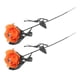 thumbnail image 3 of Rosas artificiales con globos oculares para disfraz de Halloween, centro de mesa gótico amarillo, 3 of 9