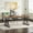 Light Brown-Black, variant on Tribesigns 71" Executive Desk, Large Computer Desk Study Writing Table for Home Office (Brown/White)