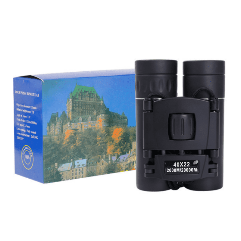 For Hunting Sports Outdoor Camping Travel，40x22 HD Powerful Binoculars 2000M Long Range Folding Mini Telescope BAK4 FMC Optics