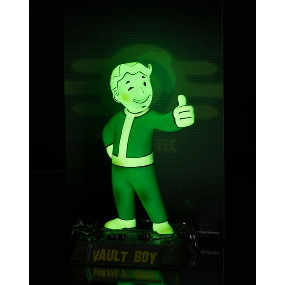 Fallout Vault Boy Glow In The Dark Edition Gold Label 5" Posed Figure - McFarlane Toys
