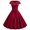 Claret, variant on LUXUR Women Solid Color Swing Dresses Casual Holiday Midi Dress Royal Blue L
