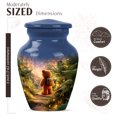 thumbnail image 2 of JAGASY Teddy Bear Urn for Human Ashes Keepsake - Fireflies Forest Trees Decorative Urns for Couple - Blue Small Urn for Ashes Adult Male - Mini Memorial Urns for Husband & Wife - (3 Inch), 2 of 7