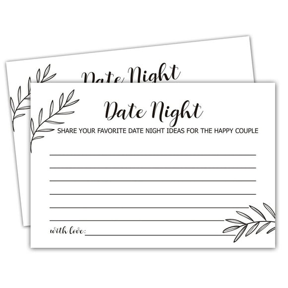 Ninguna Marca Tarjetas De Ideas Para Citas Nocturnas 50 Tarjetas Perfectas Para La Novia Y El Novio Esposo Esposa Novio Novia Aniversario 4 X 6 Pulgadas M 05 Blanco