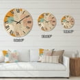thumbnail image 4 of Designart 'Minimal Portrait of Female Face Drawn With One Line II' Modern Wood Wall Clock, 4 of 5