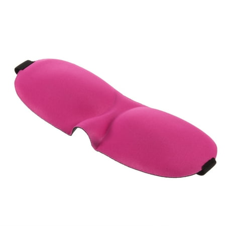 Outdoor Travel Sleep Aid Eye Mask Blindfold Cover Light Guide Sponge Blindfold Rose red ~~