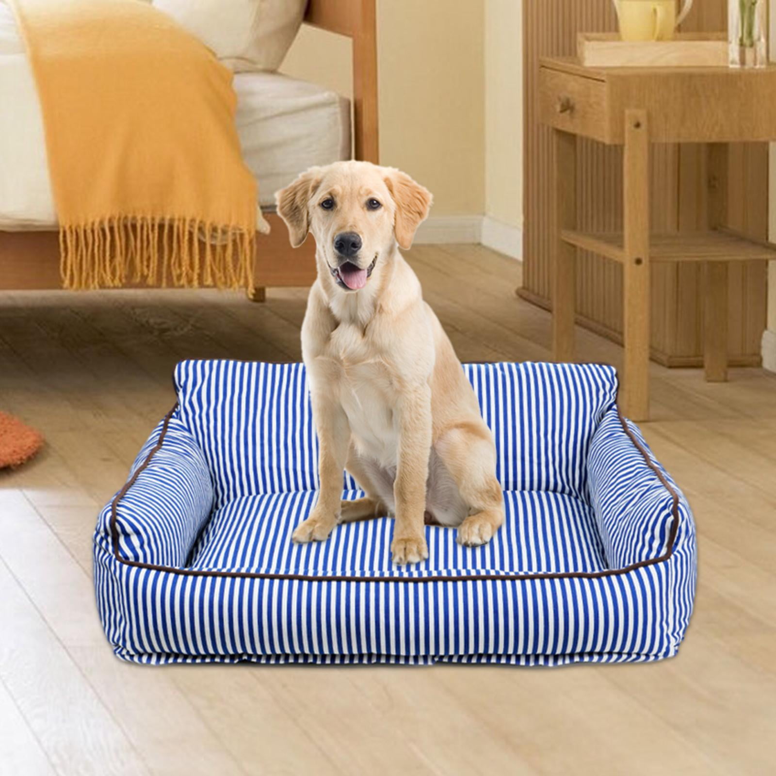 Bvdfgk Cat Sofa Bed Dog Couch Indoor Cats with Zipper Cat Furniture Cat Condo Pet Couch Blue 56cmx47cmx23cm