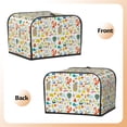 thumbnail image 2 of KLL Summer Animal Print 4 Slice Toaster Dust Covers Kitchen Small Appliance Cover with 2 Pockets,Can hold Jam Spreader Knife & Toaster Tongs (12.4 x 10.6 x 8.2), 2 of 6